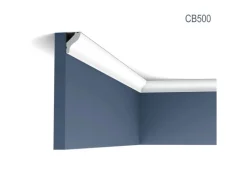 ORAC DECOR CB500N BASIXX Zierprofil Zierleiste Stuck-Eck-Wand-Decken-Leiste 2 m 200 cm x 2,5 cm x 1,8 cm Weiß
