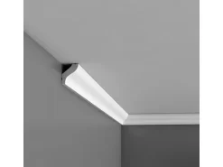 ORAC DECOR CB500N BASIXX Zierprofil Zierleiste Stuck-Eck-Wand-Decken-Leiste 2 m 200 cm x 2,5 cm x 1,8 cm Weiß