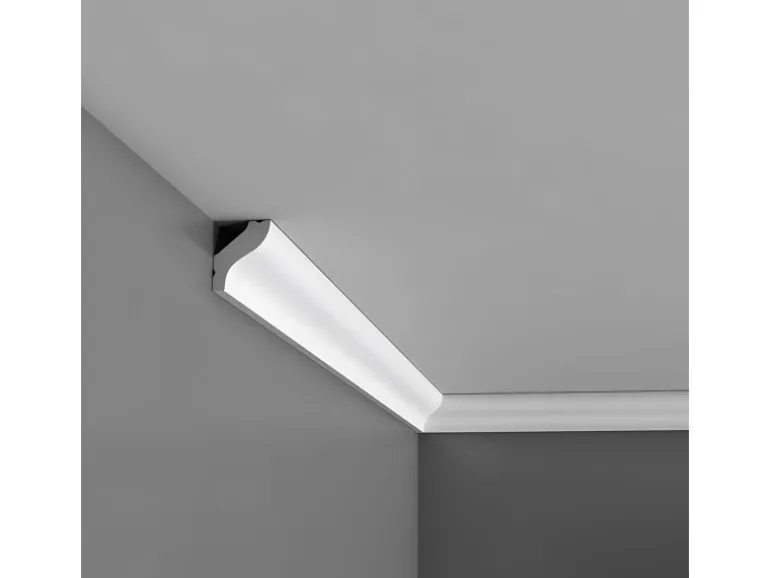 ORAC DECOR CB500N BASIXX Zierprofil Zierleiste Stuck-Eck-Wand-Decken-Leiste 2 m 200 cm x 2,5 cm x 1,8 cm Weiß