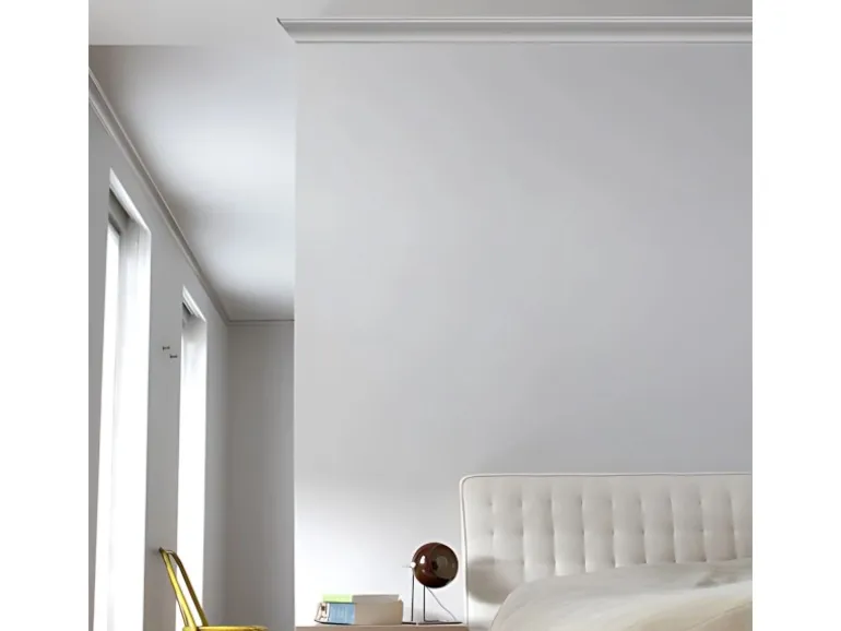 ORAC DECOR CB510N BASIXX Zierprofil Zierleiste Stuck-Eck-Wand-Decken-Leiste 2 m 200 cm x 4 cm x 4 cm Weiß