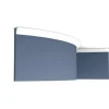 ORAC DECOR C250F LUXXUS flexi Eckleiste Stuckleiste Stuck Dekor Zierprofil 2 m 200 cm x 1,6 cm x 1,6 cm Weiß
