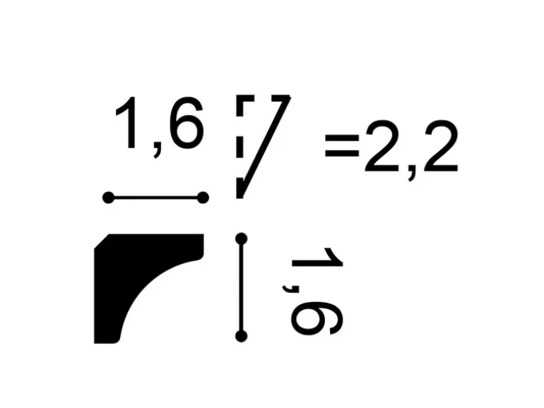ORAC DECOR C250F LUXXUS flexi Eckleiste Stuckleiste Stuck Dekor Zierprofil 2 m 200 cm x 1,6 cm x 1,6 cm Weiß