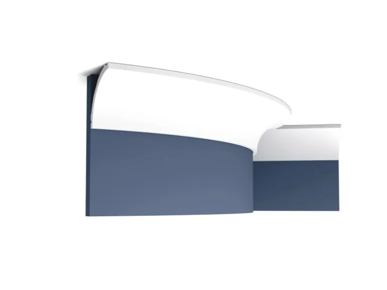 ORAC DECOR C240F LUXXUS flexi Eckleiste Stuckleiste Stuck Dekor Zierprofil 2 m 200 cm x 8 cm x 8 cm Weiß