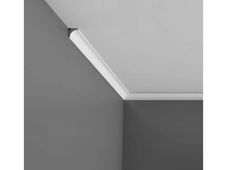 ORAC DECOR CX 133 AXXENT Stuck Zierprofil Deckenleiste Eckleiste Dekorleiste 2 m 200 cm x 2 cm x 2 cm Weiß