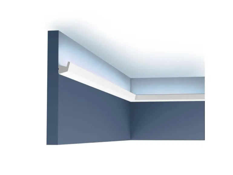 ORAC DECOR CX189 AXXENT Eckleiste für Indirekte Beleuchtung 2 m 200 cm x 2,7 cm x 2,7 cm Weiß