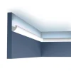 ORAC DECOR CX188 AXXENT Eckleiste für Indirekte Beleuchtung 2 m 200 cm x 3,0 cm x 3,4 cm Weiß