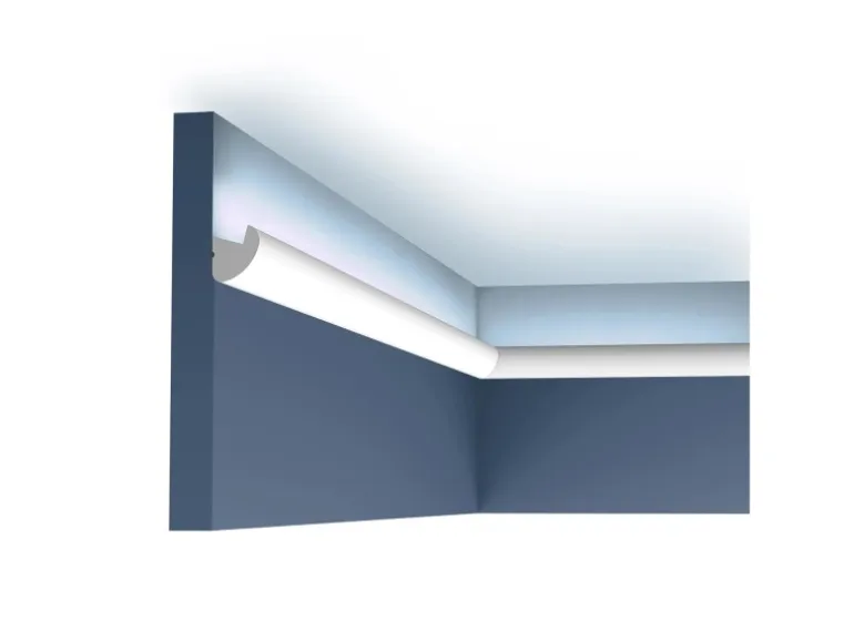 ORAC DECOR CX188 AXXENT Eckleiste für Indirekte Beleuchtung 2 m 200 cm x 3,0 cm x 3,4 cm Weiß