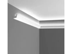 ORAC DECOR CX189 AXXENT Eckleiste für Indirekte Beleuchtung 2 m 200 cm x 2,7 cm x 2,7 cm Weiß