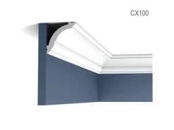 ORAC DECOR CX100 AXXENT Stuck Eckleiste Decken-Leiste Profil Zierelement 2m 200 cm x 6,9 cm x 7,1 cm Weiß