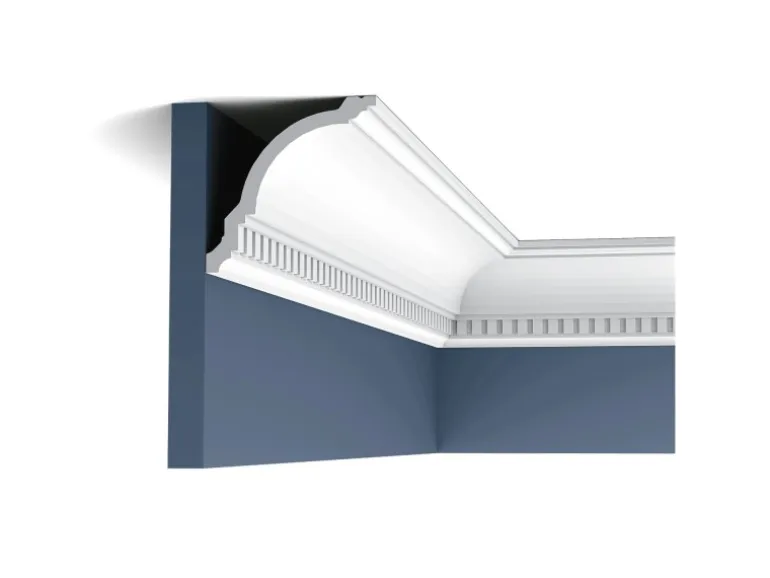 ORAC DECOR CX107 AXXENT Stuckprofil Zierprofil Stuck Dekor-Decken-Eck-Leiste 2 m 200 cm x 11,8 cm x 11,7 cm Weiß