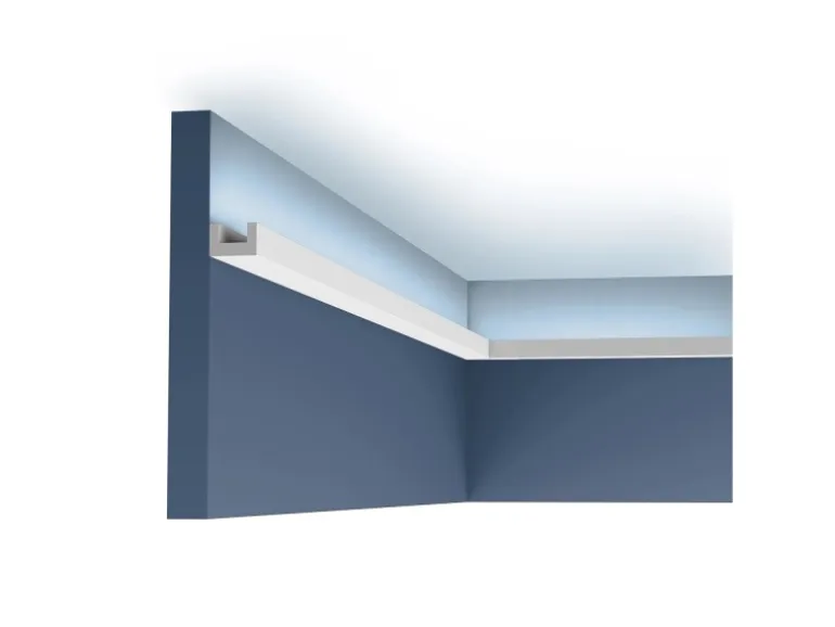 ORAC DECOR CX190 AXXENT U-PROFILE Eckleiste für Indirekte Beleuchtung 2 m 200 cm x 3,0 cm x 2,0 cm Weiß