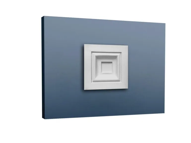ORAC DECOR D200 LUXXUS Stuck Zierelement Türumrandung Decken-Wand Dekor Profil, 9,6 cm x 9,6 cm x 3 cm Weiß