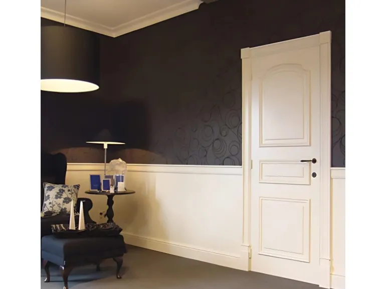 ORAC DECOR D200 LUXXUS Stuck Zierelement Türumrandung Decken-Wand Dekor Profil, 9,6 cm x 9,6 cm x 3 cm Weiß