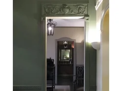 ORAC DECOR D200 LUXXUS Stuck Zierelement Türumrandung Decken-Wand Dekor Profil, 9,6 cm x 9,6 cm x 3 cm Weiß