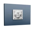 ORAC DECOR D210 LUXXUS Stuck Zierelement Umrandung Decken-Wand Dekor Ornament 9,6 cm x 9,6 cm x 3,5 cm Weiß