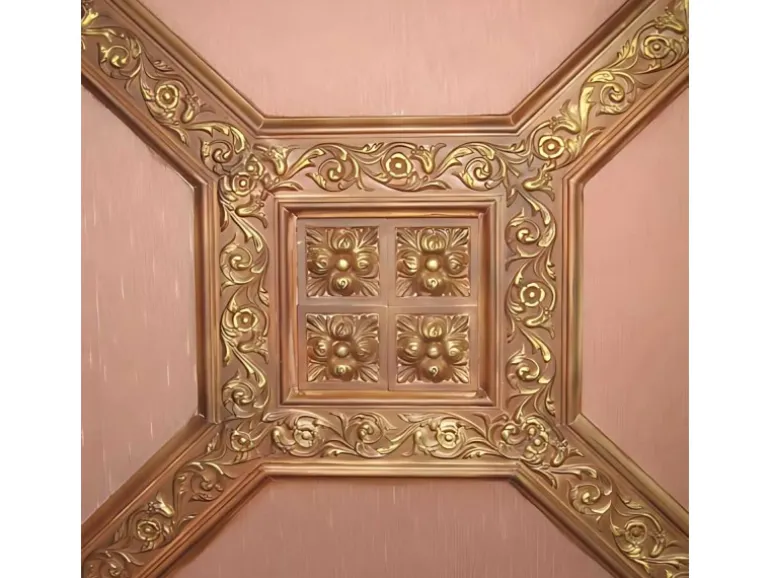 ORAC DECOR D210 LUXXUS Stuck Zierelement Umrandung Decken-Wand Dekor Ornament 9,6 cm x 9,6 cm x 3,5 cm Weiß