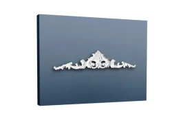 ORAC DECOR D170 LUXXUS Türaufsatz Pediment Stuckprofil Gesims Wand-Dekor-Element 105 cm x 24,5 cm x 3,2 cm Weiß