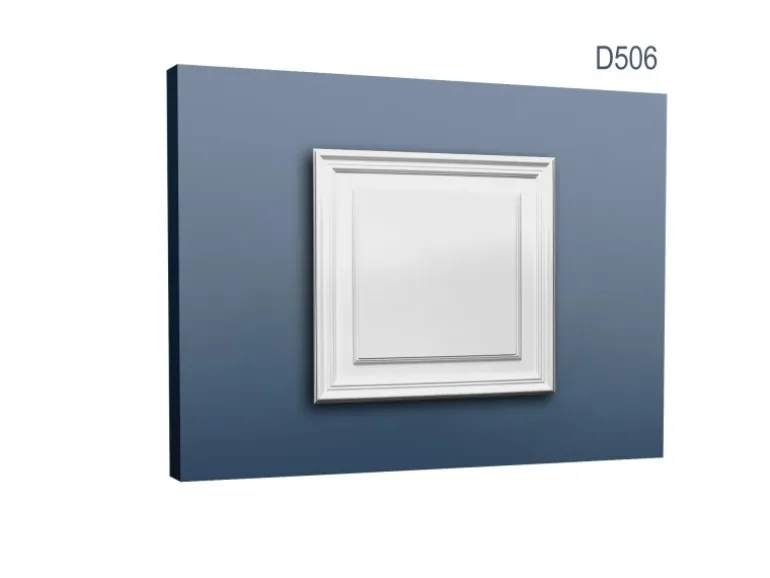 ORAC DECOR D506 LUXXUS Türaufdopplung Dekor-Element Verkleidung Wand-Paneel 43 cm x 43 cm x 1,7 cm Weiß