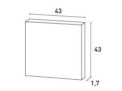 ORAC DECOR D506 LUXXUS Türaufdopplung Dekor-Element Verkleidung Wand-Paneel 43 cm x 43 cm x 1,7 cm Weiß