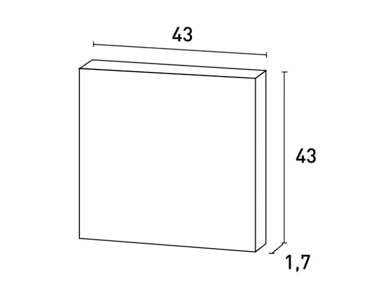 ORAC DECOR D506 LUXXUS Türaufdopplung Dekor-Element Verkleidung Wand-Paneel 43 cm x 43 cm x 1,7 cm Weiß