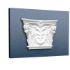 ORAC DECOR K251 LUXXUS Stuck Pilaster Kapitell Wand-Dekor-Element Stuckgesims 42,5 cm x 35 cm x 10,5 cm Weiß