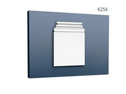 ORAC DECOR K254 LUXXUS Stuck Pilaster Sockel Wand-Dekor-Element leicht stabil 39 cm x 53,5 cm x 6,5 cm Weiß