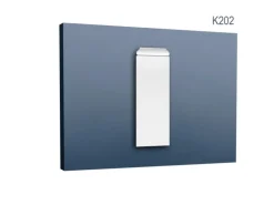 ORAC DECOR K202 LUXXUS Stuck Pilaster Sockel Wand-Dekor-Element leicht stabil 18,5 cm x 54,5 cm x 4,1 cm Weiß