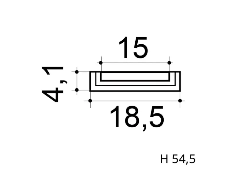 ORAC DECOR K202 LUXXUS Stuck Pilaster Sockel Wand-Dekor-Element leicht stabil 18,5 cm x 54,5 cm x 4,1 cm Weiß