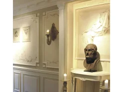 ORAC DECOR K202 LUXXUS Stuck Pilaster Sockel Wand-Dekor-Element leicht stabil 18,5 cm x 54,5 cm x 4,1 cm Weiß