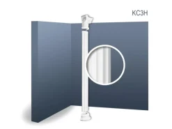 ORAC DECOR KC3H LUXXUS Halbsäulen Set KomplettSet Höhe 242 cm Weiß