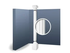 ORAC DECOR KD6 LUXXUS Vollsäulen Set Stucksäule Antike Relief-Form 2,87 m max. Höhe 287 cm Weiß