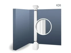 ORAC DECOR KD6 LUXXUS Vollsäulen Set Stucksäule Antike Relief-Form 2,87 m max. Höhe 287 cm Weiß