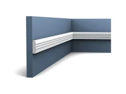 ORAC DECOR P5021 LUXXUS Friesleiste Wand Leiste Zierprofil Dekor Ornament 2 m 200 cm x 3,1 cm x 0,9 cm Weiß