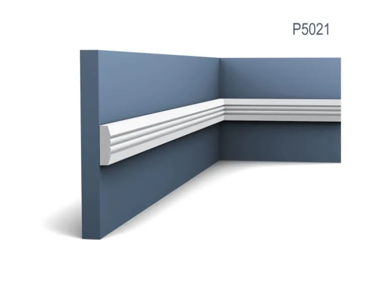 ORAC DECOR P5021 LUXXUS Friesleiste Wand Leiste Zierprofil Dekor Ornament 2 m 200 cm x 3,1 cm x 0,9 cm Weiß