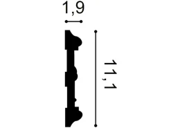 ORAC DECOR P7020 LUXXUS Stuck Friesleiste Wand-Leiste Blumen Dekor Ornament 2 m 200 cm x 11,1 cm x 1,9 cm Weiß