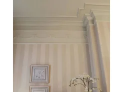 ORAC DECOR P7020 LUXXUS Stuck Friesleiste Wand-Leiste Blumen Dekor Ornament 2 m 200 cm x 11,1 cm x 1,9 cm Weiß