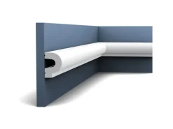 ORAC DECOR P8060 LUXXUS Wand-Leiste Friesleiste Stuck-Leiste Dekor-Profil 2 m 200 cm x 5 cm x 3,5 cm Weiß