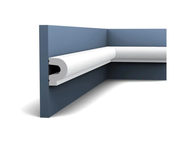 ORAC DECOR P8060 LUXXUS Wand-Leiste Friesleiste Stuck-Leiste Dekor-Profil 2 m 200 cm x 5 cm x 3,5 cm Weiß