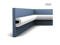 ORAC DECOR P8060 LUXXUS Wand-Leiste Friesleiste Stuck-Leiste Dekor-Profil 2 m 200 cm x 5 cm x 3,5 cm Weiß