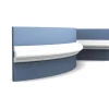 ORAC DECOR P4020F LUXXUS flexi Friesleiste Wandleiste Stuck Dekor Zierproil 2 m 200 cm x 5 cm x 2,9 cm Weiß