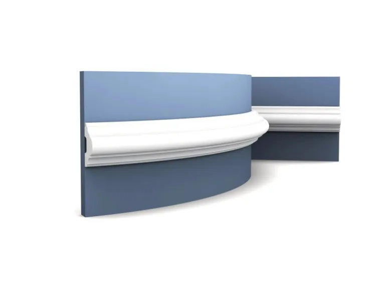 ORAC DECOR P4020F LUXXUS flexi Friesleiste Wandleiste Stuck Dekor Zierproil 2 m 200 cm x 5 cm x 2,9 cm Weiß