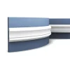 ORAC DECOR P8040F LUXXUS Flexible Wandleiste Friesleiste Stuck Leiste Profil 2 m 200 cm x 10,1 cm x 2,2 cm Weiß