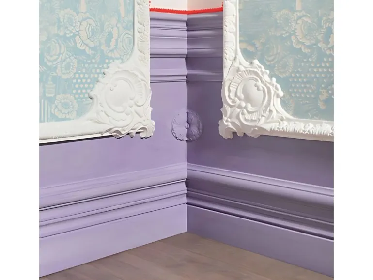 ORAC DECOR P8040F LUXXUS Flexible Wandleiste Friesleiste Stuck Leiste Profil 2 m 200 cm x 10,1 cm x 2,2 cm Weiß