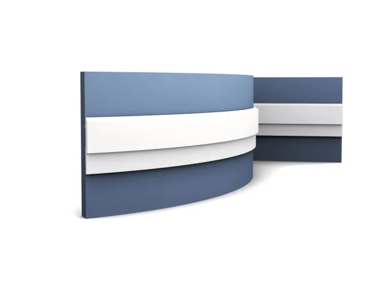 ORAC DECOR P9900F LUXXUS Flexible Stuck Leiste Wandleiste Friesleiste Profil 2 m 200 cm x 8 cm x 1 cm Weiß