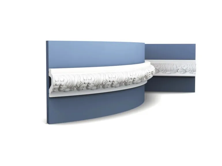 ORAC DECOR P3020F LUXXUS flexi Friesleiste Wand Leiste Stuck Dekor Zierprofil 2m 200 cm x 6,1 cm x 3,2 cm Weiß