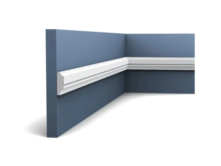 ORAC DECOR PX116 AXXENT Profilleiste Zierleiste Wand-Dekor-Fries-Leiste 2 m 200 cm x 3,1 cm x 1 cm Weiß