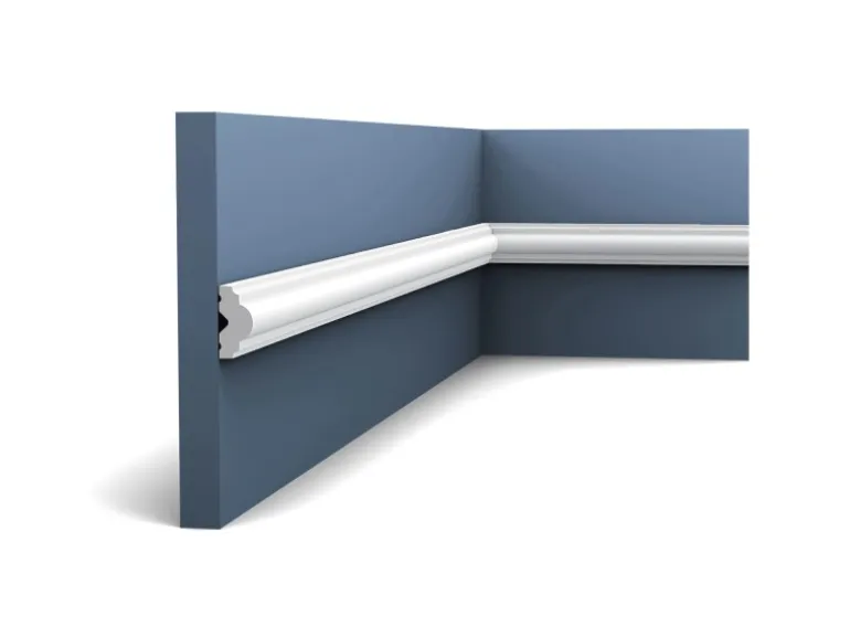 ORAC DECOR PX103 AXXENT Profilleiste Zierleiste Wand-Dekor-Fries-Leiste 2 m 200 cm x 2,5 cm x 1,2 cm Weiß