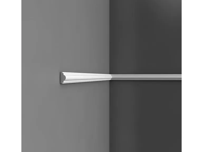 ORAC DECOR PX103 AXXENT Profilleiste Zierleiste Wand-Dekor-Fries-Leiste 2 m 200 cm x 2,5 cm x 1,2 cm Weiß