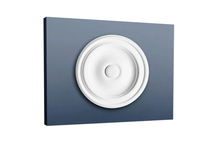 ORAC DECOR R07 LUXXUS DeckenroSette Stuck RoSette StuckroSette Klassisch 26 cm x 3 cm Weiß