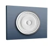 ORAC DECOR R77 LUXXUS DeckenroSette dekorative Stuck RoSette Lampenschirm 62 cm x 4,2 cm Weiß